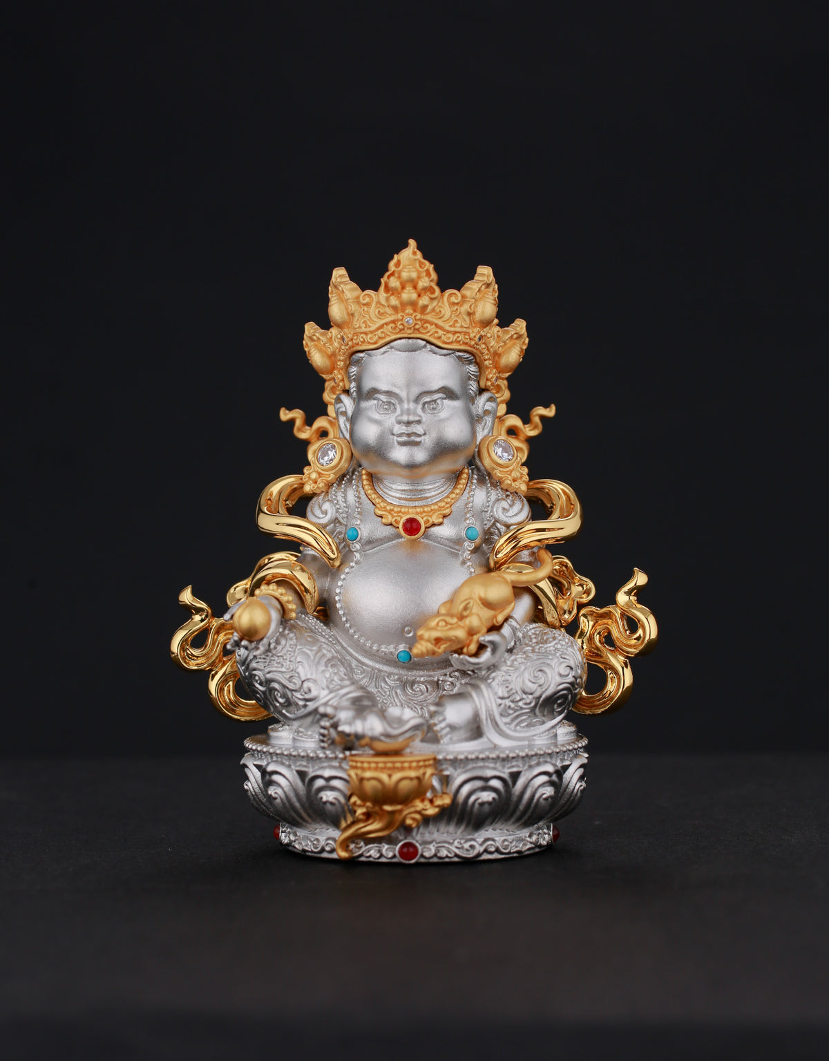 Sculptural Yellow Jambhala Figure