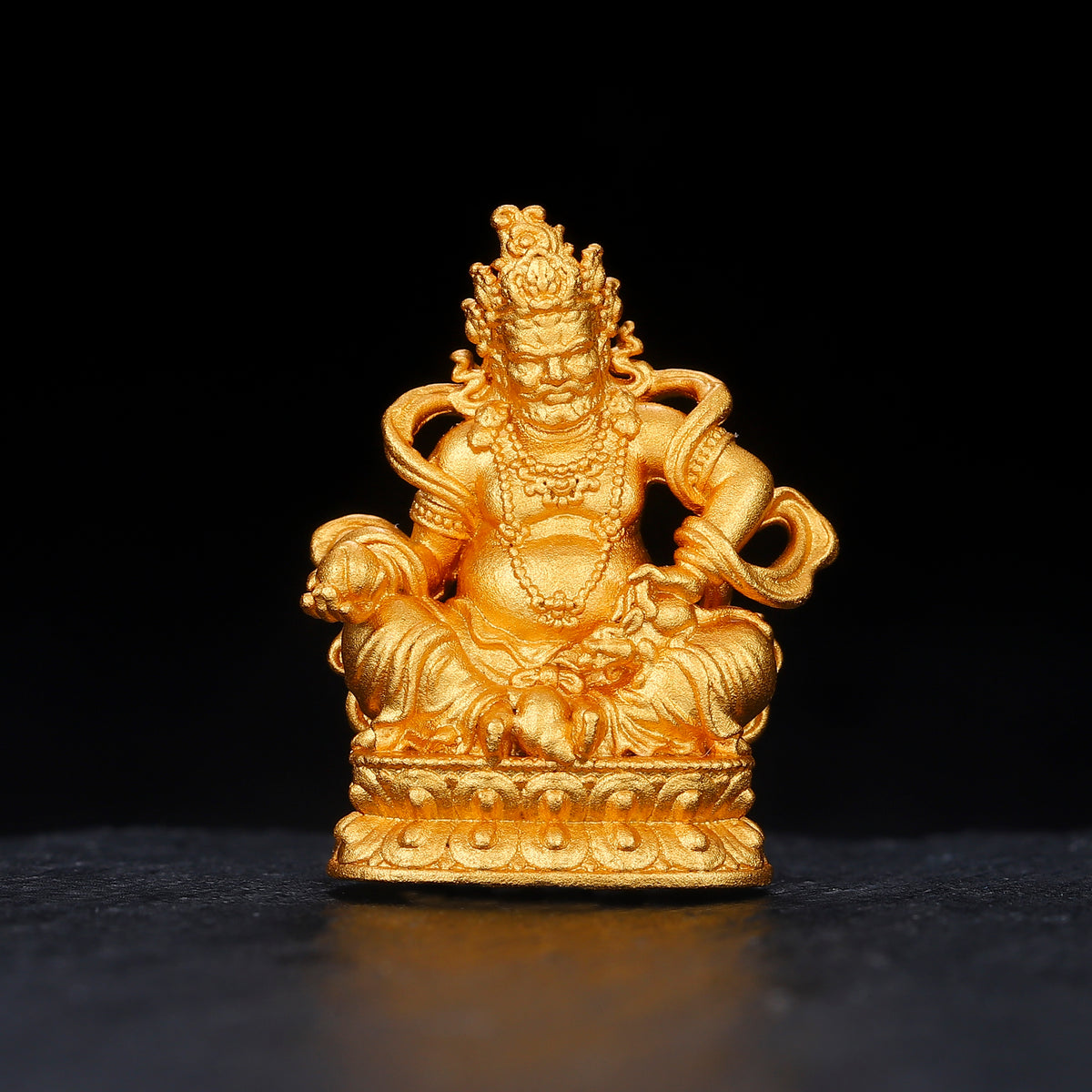 Yellow Jambhala Sculpture