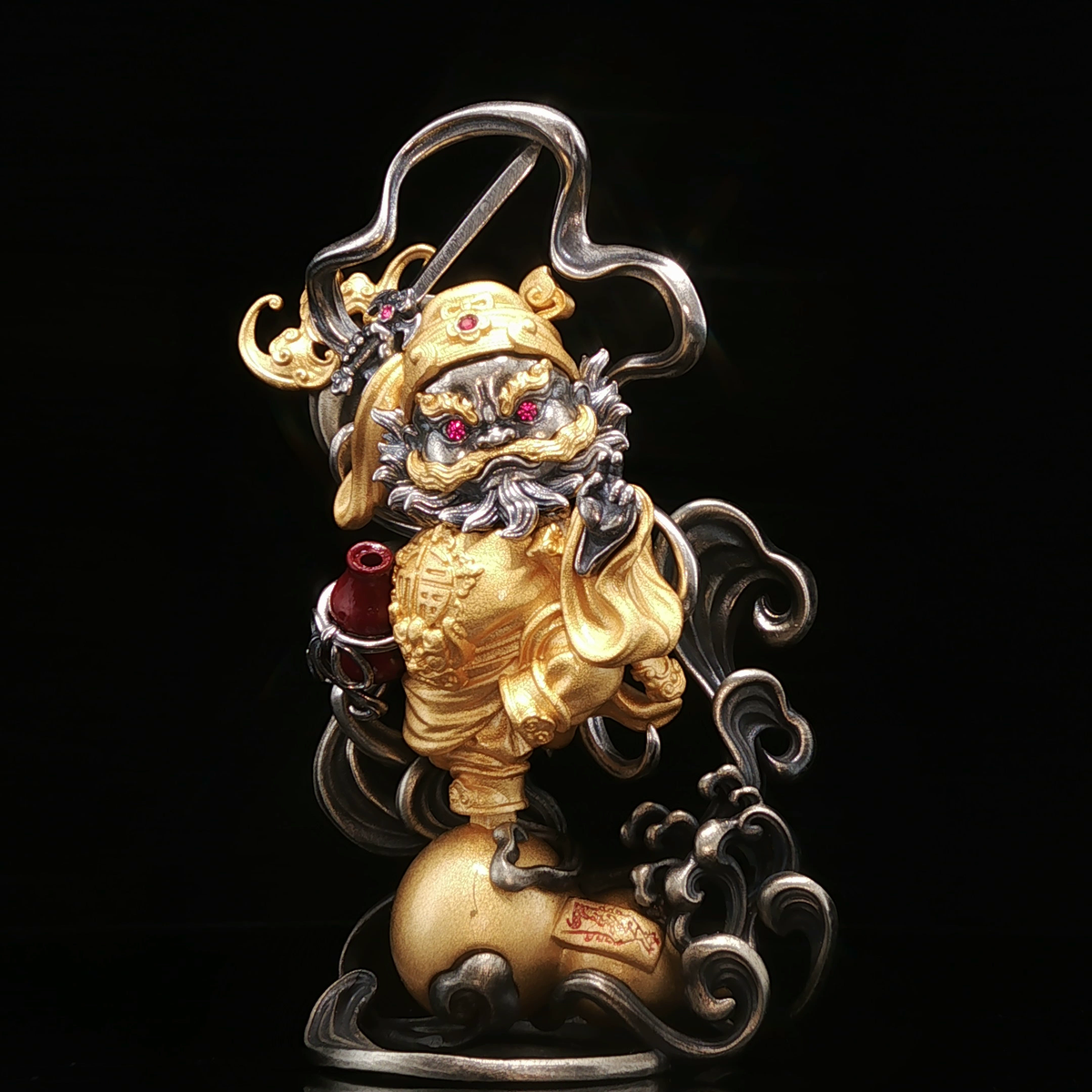 Miniature Zhong Kui Sculpture