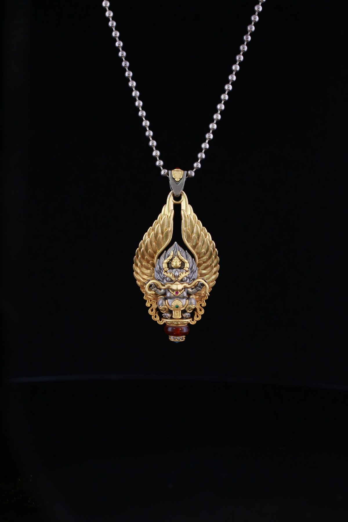 Garuda Winged Guardian Pendant Necklace