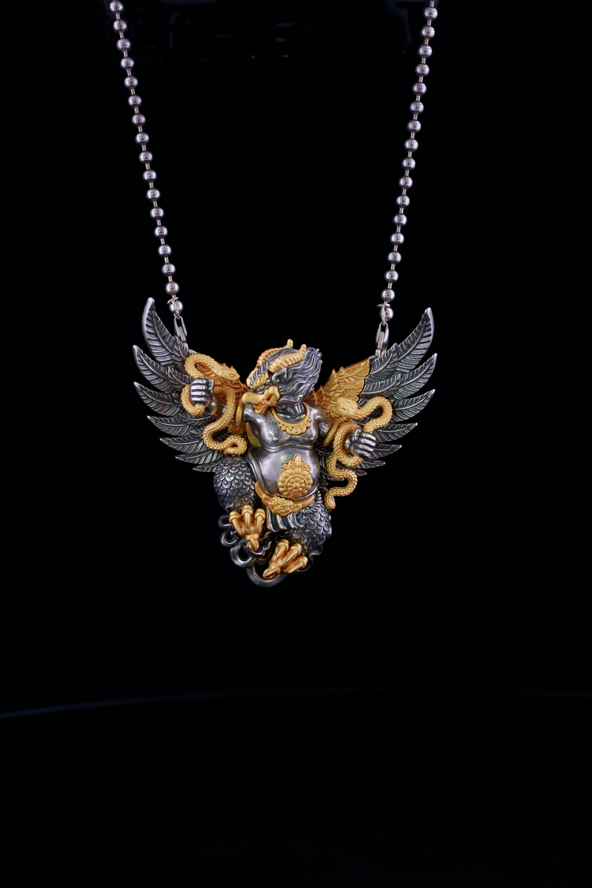 Wrathful Garuda Pendant Necklace