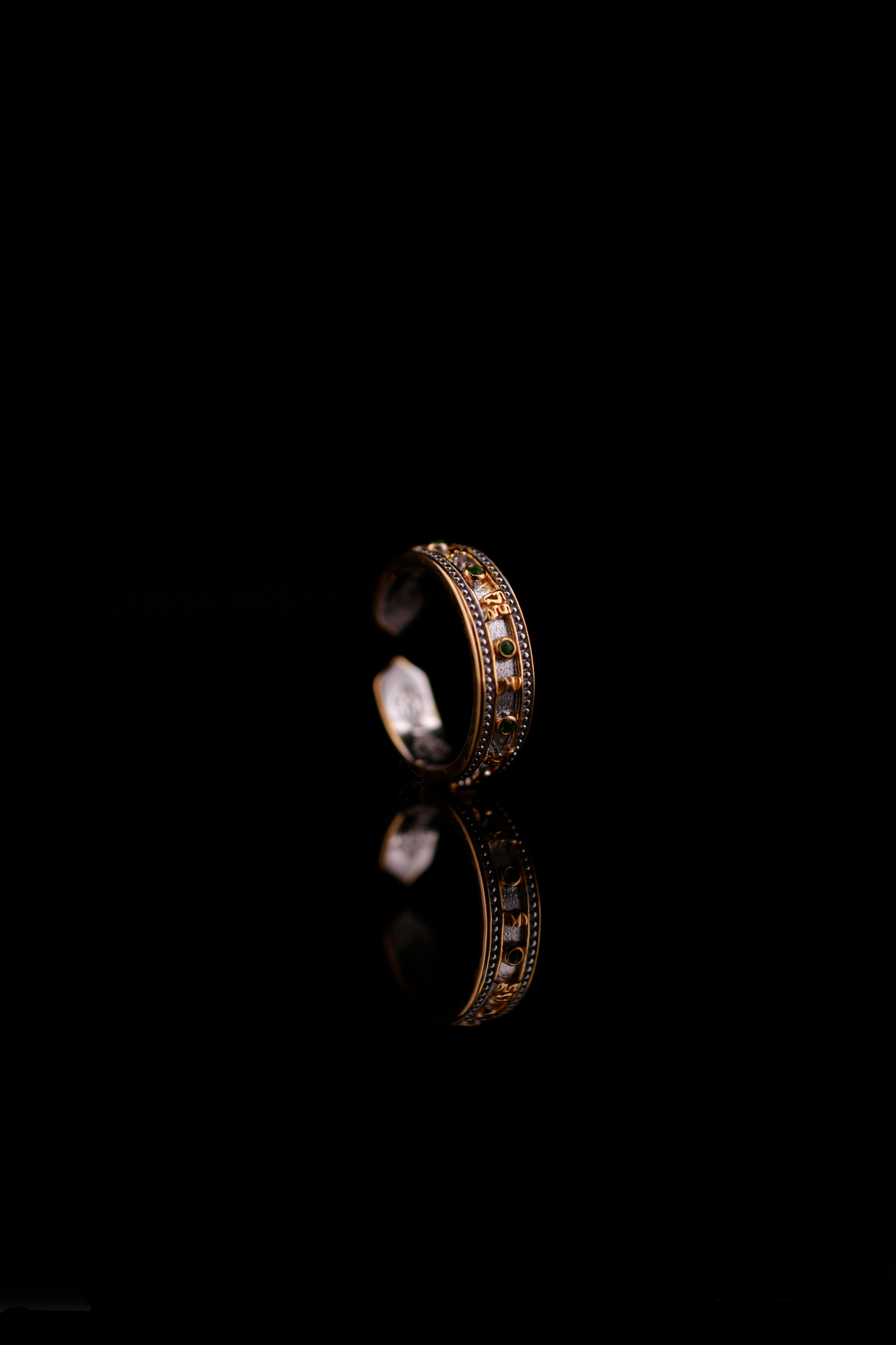 Auspicious Dharma Eye Statement Ring