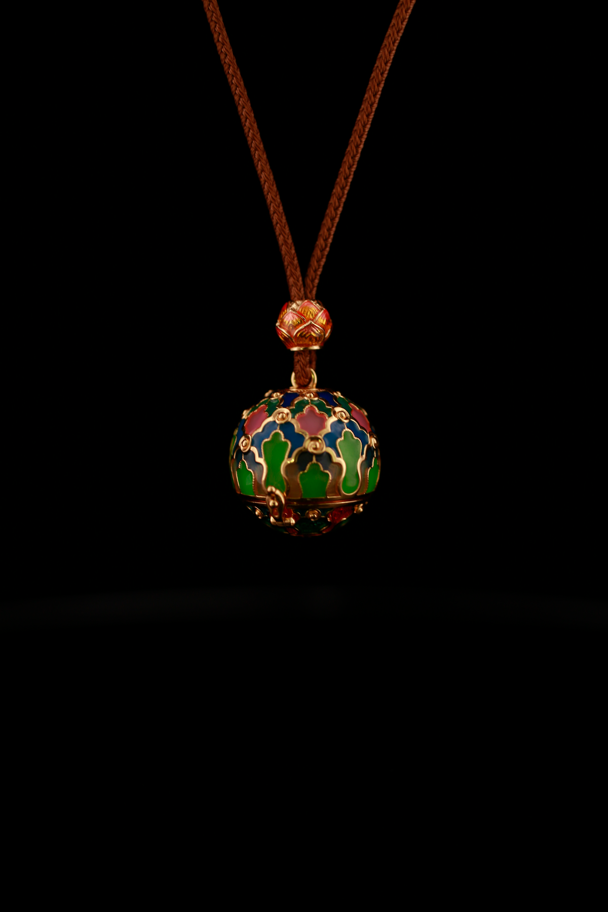 Manjushri Multicolor Orb Locket Pendant