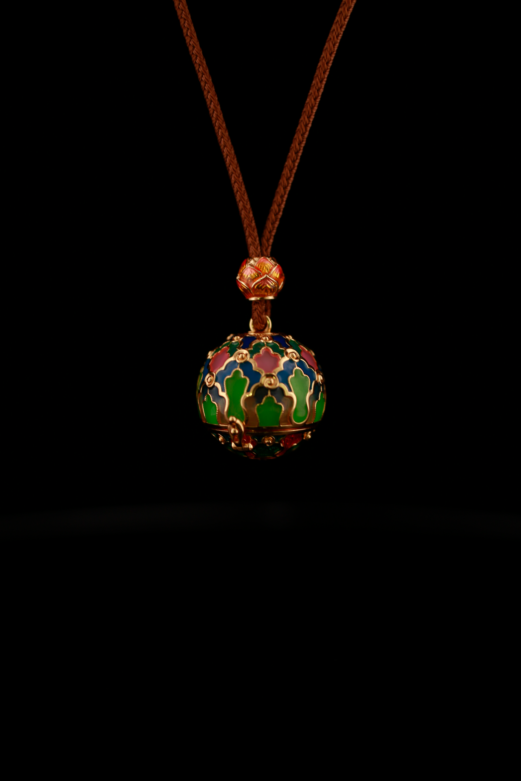 Manjushri Multicolor Orb Locket Pendant