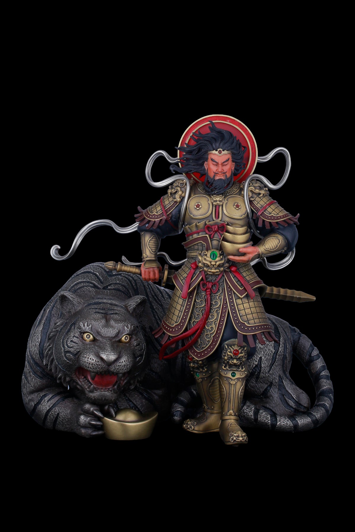 The Way of Caishen — Zhao Gongming & Black Tiger Sculpture
