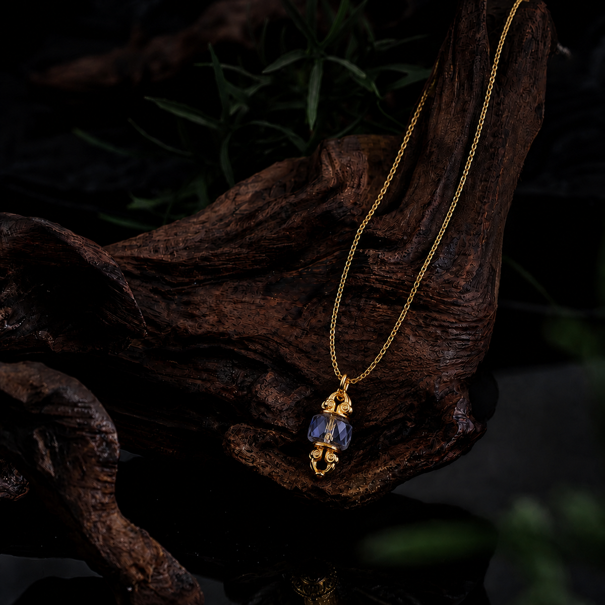 Crystal Vajra Pendant Necklace