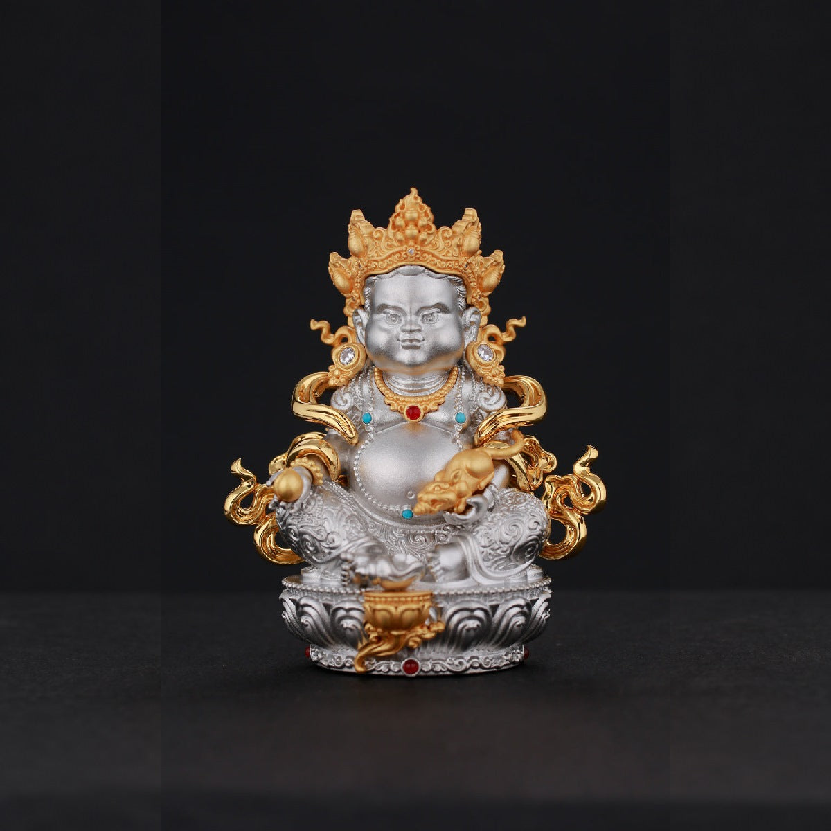 Sculptural Yellow Jambhala Figure