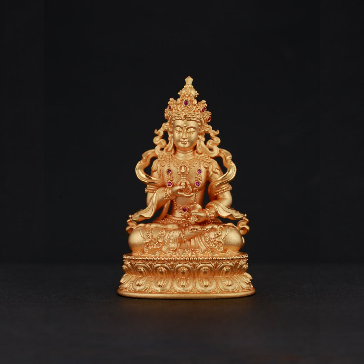 Vajrasattva Double-Lotus Sculpture